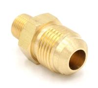 ICYJRFHLTF SAE Thread 5/8"-18 UNF Fit Tube OD 3/8" - 1/8" NPT Male Brass SAE 45 Degree Pipe Fitting Adapters Connectors 1000PSI