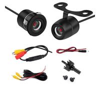 icykale Kit telecamera posteriore HD per auto, 170° grandangolare a farfalla + cavo video + cavo di alimentazione + due viti di montaggio, accessori portatili per la riparazione di modifiche per la