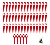 Icyowls 50 PCS Set di Lame di Ricambio PA6 Compatibili per Tagliabordi GE-CT 18 Li, Lame in Plastica Accessori, Lame di Ricambio per Tagliabordi a Batteria