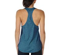 icyzone Canotta Sportiva da Donna Racerback Senza Maniche Top per Yoga Palestra Pilate (M,Denim Blu)