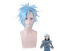 ID anime: INVADED Akihito Narihisago Parrucca cosplay in stile blu Sintetico resistente al calore Gioco di ruolo di Halloween