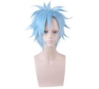 ID anime: INVADED Akihito Narihisago Parrucca Cosplay Stile blu Sintetico Resistente al calore Halloween Giochi di ruolo Parrucche PL-294