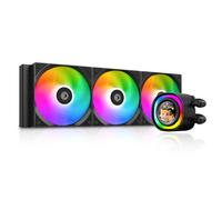 ID-COOLING FX360 LCD Premium 360mm AIO Liquid CPU Cooler con display LCD a colori da 1,48", TDP 350W, supporto Intel LGA1851/1700 e AMD AM5/AM4