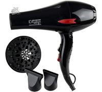 ID Design Italiano | Asciugacapelli Professionale Con Diffusore; 2 Velocità E 3