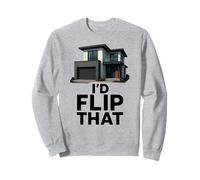 Id Flip Quel Divertente Investitore Immobiliare Agente Agente Immobiliare Profitto Felpa