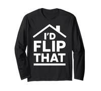 Id Flip Quel Divertente Investitore Immobiliare Agente Agente Immobiliare Profitto Maglia a Manica
