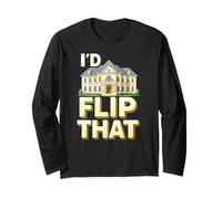 Id Flip Quel Divertente Investitore Immobiliare Agente Agente Immobiliare Profitto Maglia a Manica