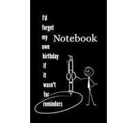 I'd forget my own birthday if it wasn't for reminders - The perfect notebook for anyone who forgets everything (especially birthdays)