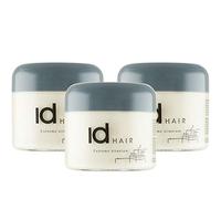 Id HAIR - Extreme Titanium - Cera professionale per capelli da uomo - Tenuta estrema e lucentezza media per capelli corti - Senza parabeni, 100ml (confezione da 3)