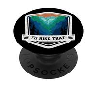 I'd Hike That Funny Retrò Escursioni All'aperto Natura Umorismo PopSockets PopGrip Adesivo