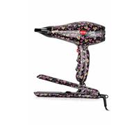 ID Italian Design Lovely Style - Pack Asciugacapelli e Piastra Capelli con Disegni a Cuori - Set Styling Donna