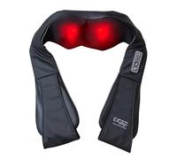 ID Italian Design - Massaggiatore Professionale per Collo e Cervicali Shiatsu PRO - 8 Noduli Rotanti con 3 Velocità e Selettore di Calore a Infrarossi - Potenza 34W e Adattatore da Auto 12 V
