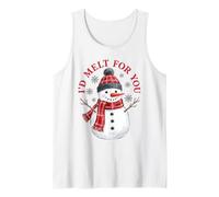 I'd Melt for You Snowman Winter Holiday Christmas Canotta