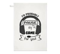 I'D Probaby Pausa My Gioco per Te Strofinaccio Piatto Panno Gamer Valentines