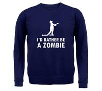 I'D Rather Be a Zombie - Bambini Felpa con Cappuccio / - Halloween Monster