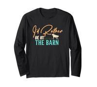 I'd Rather Be At The Barn Maglia a Manica