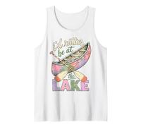 I'd Rather Be At The Lake Canoe Paddle Lake Life Canotta