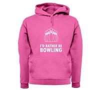 I'D Rather Be Bowling - Adulti Felpa/Maglione - Bombetta 10 Perno Ciotola Gioco