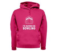 I'D Rather Be Bowling - Adulti Felpa/Maglione - Bombetta 10 Perno Ciotola Gioco