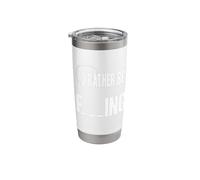 I'd Rather Be Fishing - Mare/acqua dolce, mosca, fiume, uomo/donna Bicchiere termico in acciaio inox doppia parete