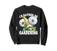 Id Rather Be Gardening Gnome For Summer Dandelion Flower Felpa