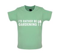 I'D Rather Be Giardinaggio - Bambino T-Shirt / Body - Giardiniere Paesaggista Da