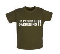 I'D Rather Be Giardinaggio - Bambino T-Shirt / Body - Giardiniere Paesaggista Da