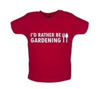 I'D Rather Be Giardinaggio - Bambino T-Shirt / Body - Giardiniere Paesaggista Da