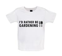 I'D Rather Be Giardinaggio - Bambino T-Shirt / Body - Giardiniere Paesaggista Da