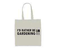 I'D Rather Be Giardinaggio - Tela Borsa - Giardiniere Paesaggista Giardino Erba