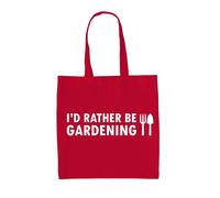 I'D Rather Be Giardinaggio - Tela Borsa - Giardiniere Paesaggista Giardino Erba