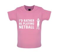 I'D Rather Be Giocare Netball - Bambino T-Shirt / Body - Sport Rete Sfera Love