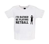I'D Rather Be Giocare Netball - Bambino T-Shirt / Body - Sport Rete Sfera Love