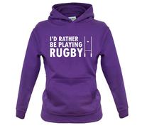 I'D Rather Be Giocare Rugby - Bambini Felpa League Union 6 Sei Nazioni World Cup