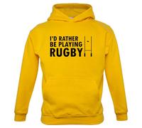 I'D Rather Be Giocare Rugby - Bambini Felpa League Union 6 Sei Nazioni World Cup