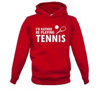 I'D Rather Be Giocare Tennis - Bambini Felpa Wimbledon Ventola Merch Love Sfera