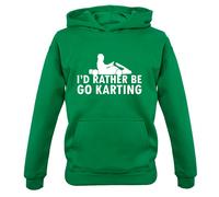 I'D Rather Be Go Karting - Bambini Felpa Kart da Corsa Go Cart Racer Guida Pista