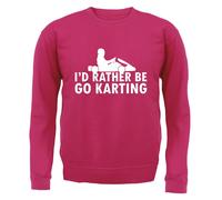 I'D Rather Be Go Karting - Bambini Felpa/Maglione - Kart da Corsa Go Kart Racer
