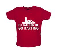 I'D Rather Be Go Karting - Bambino T-Shirt / Body - Kart da Corsa Go Kart Racer