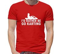 I'D Rather Be Go Karting - T-Shirt - Kart da Corsa Go Kart Racer Gara Celibato