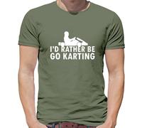 I'D Rather Be Go Karting - T-Shirt - Kart da Corsa Go Kart Racer Gara Celibato