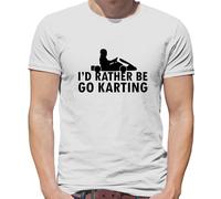 I'D Rather Be Go Karting - T-Shirt - Kart da Corsa Go Kart Racer Gara Celibato
