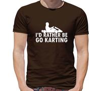I'D Rather Be Go Karting - T-Shirt - Kart da Corsa Go Kart Racer Gara Celibato