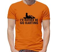 I'D Rather Be Go Karting - T-Shirt - Kart da Corsa Go Kart Racer Gara Celibato