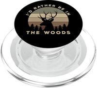 I'd Rather Be In the Woods Deer Hunting PopSockets PopGrip per MagSafe