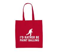 I'D Rather Be Pittura Lasciare - Borsa Tote IN Tela - Pistola Sfera Cervo Do