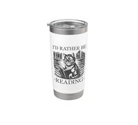 I'd Rather Be Reading Bicchiere termico in acciaio inox doppia parete