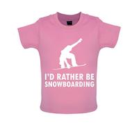I'D Rather Be Snowboard - Bambino T-Shirt / Body - Snowboarder Snowboard