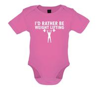 I'D Rather Be Sollevamento Pesi - Bambino T-Shirt / Body - Palestra