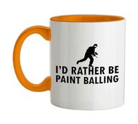 I'D Rather Essere Pittura Balling - Tazza IN Ceramica - Pistola Sfera Cervo Fare